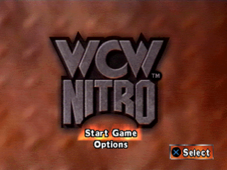 WCW Nitro title screen for Playstation